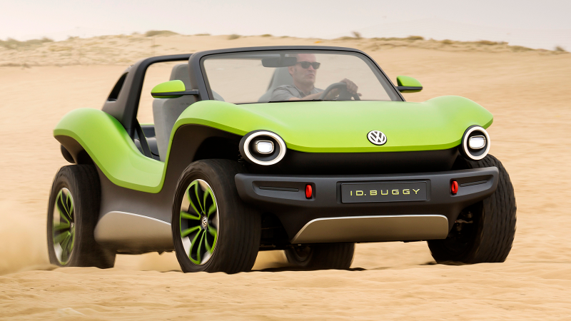 Illustration for article titled VW's Electric Dune Buggy Finally Made It To The Beach